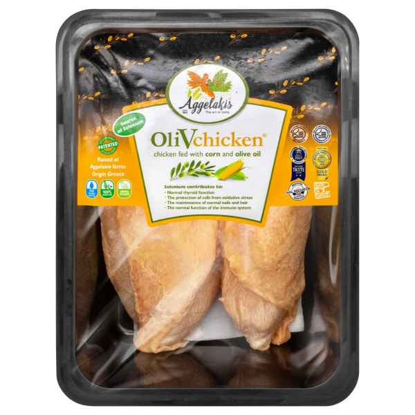 OliVchicken希臘橄欖油飼有皮黃油雞胸 (400G)